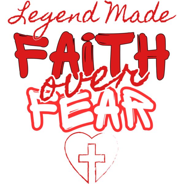LEGEND MADE - FAITH OVER FEAR - RED Thumbnail
